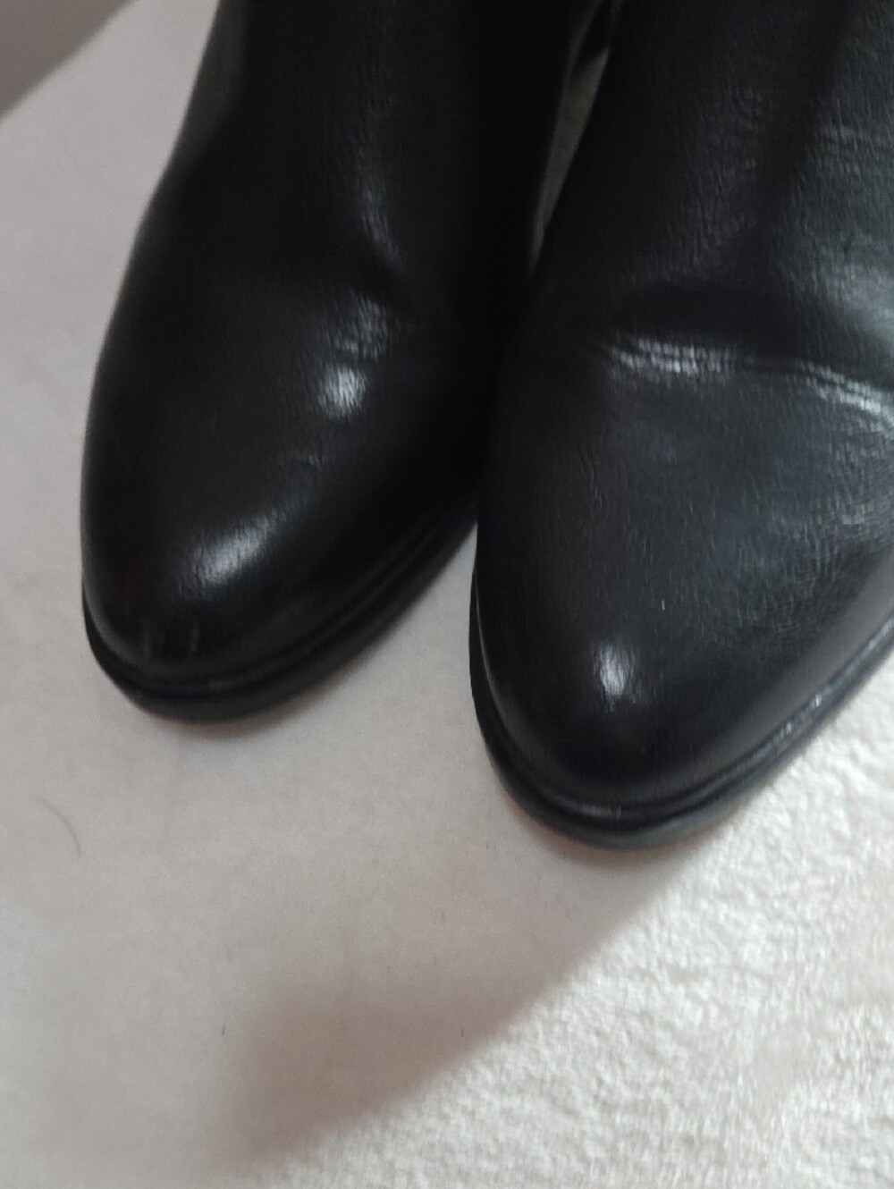 Bare Traps Black Leather Alona Boots with Side Zipper - Picture 4 of 7